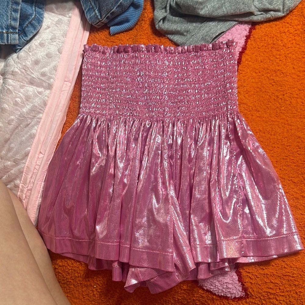 Shimmery Pink QUEEN OF SPARKLE SKORT
